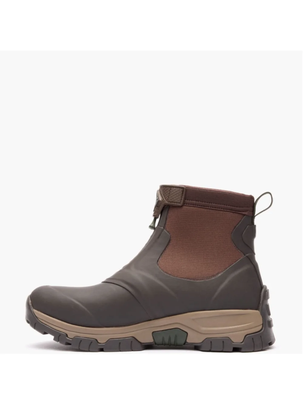 Muck Boot Apex Mid Zip Mens 14 Brown Waterproof Rubber Ankle Boots NIB